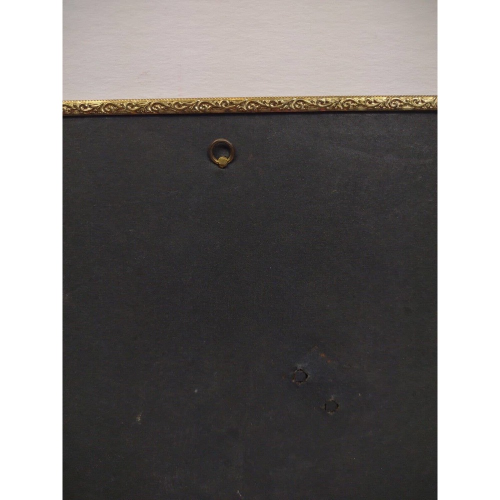 Vintage Brass Metal Photo Picture Frame Ornate 8 x 10" Guilded - Picture 5 of 6